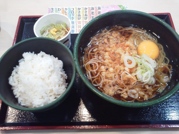 「納豆（朝ごはん） 360円」@ゆで太郎 錦町店の写真