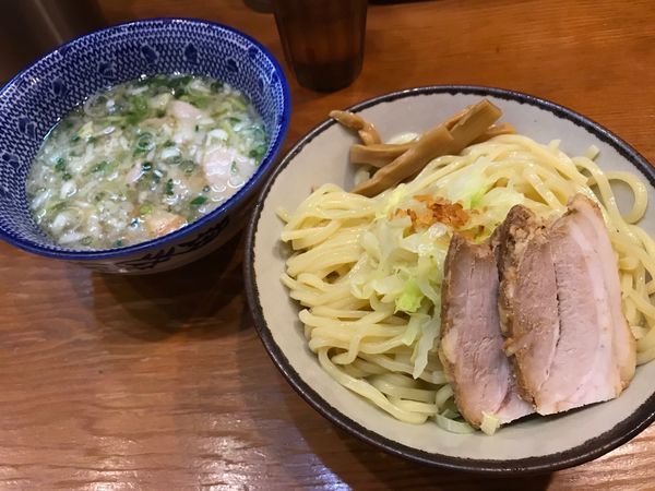 「新宿ガーリック塩つけ麺(大盛り)」@麺や百日紅の写真