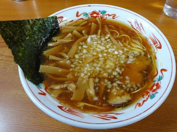 「メンマラーメン（650円）＋ギョーザ（350円）」@中華そば 吾衛門の写真