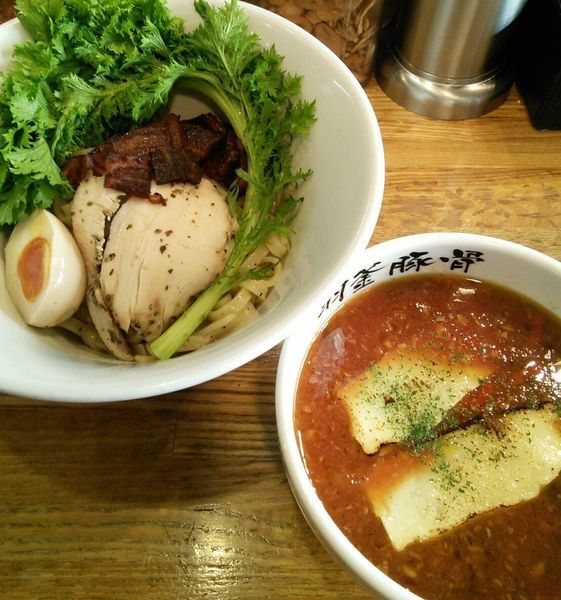 「【限定】チリトマぬるつけ麺　８５０円」@麺屋 庄太 六浦本店の写真