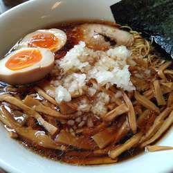 メンマラーメン味玉トッピング!