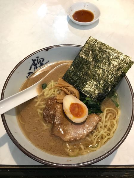 「ラーメン半チャーハン餃子セット」@横濱家 日野店の写真