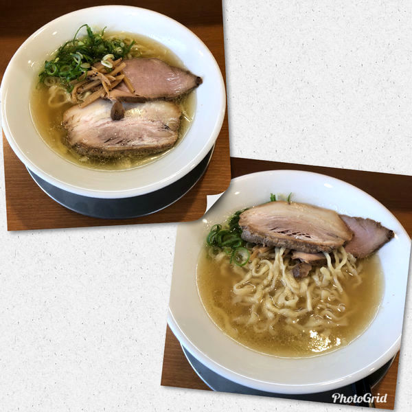 「塩ら〜めん￥750&バラ肉チャー￥100」@麺や 河野の写真