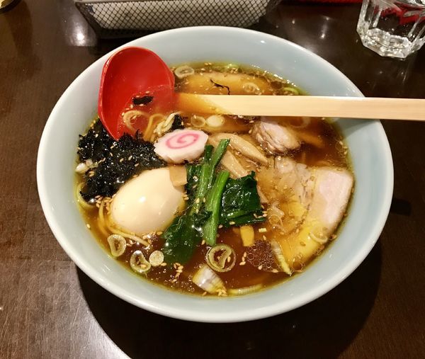 「らぁめん＋味玉」@新潟長岡らぁめん 安ざわ食堂の写真