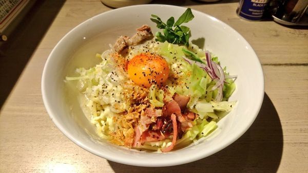 「【本日のイレギュラーメニュー】カルボナーら(大)」@ajito ismの写真