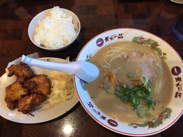 「こってり唐揚げセット」@天下一品 図書館通り南栄町店の写真
