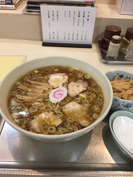 「中華麺メンマ付き1340円」@永福町大勝軒の写真