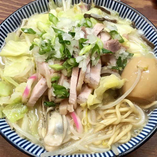 「【限定】カキチャンポン風そば」@良温(Ra-on)の写真