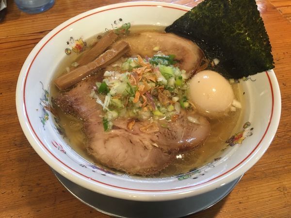 「塩ラーメン（一楽のせ）」@中華そば 一楽の写真