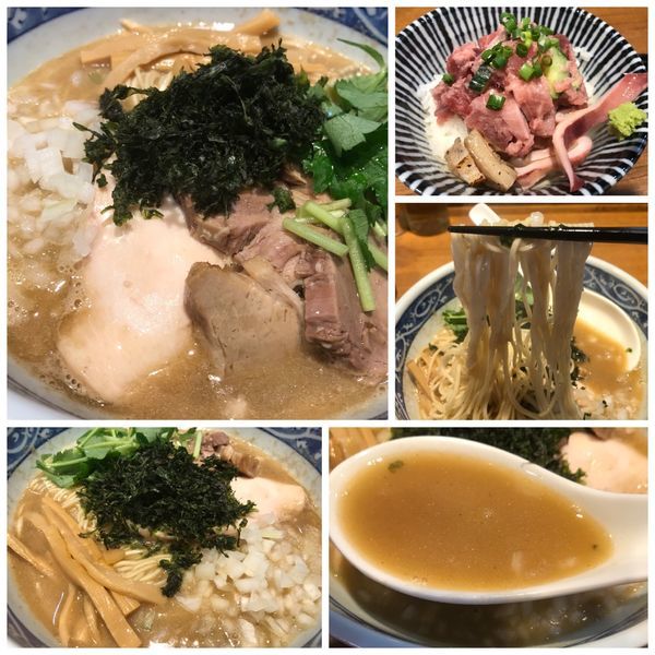 「【限定】かます煮干の白湯ラーメン 850円　海鮮丼」@寿製麺よしかわ 川越店の写真