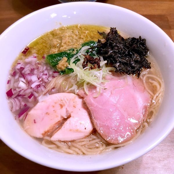 「鮮魚の潮そば」@CLAM＆BONITO貝節麺RAIKの写真