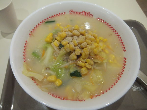 「でら盛野菜ラーメン490円」@スガキヤ 大垣イオンタウン店の写真