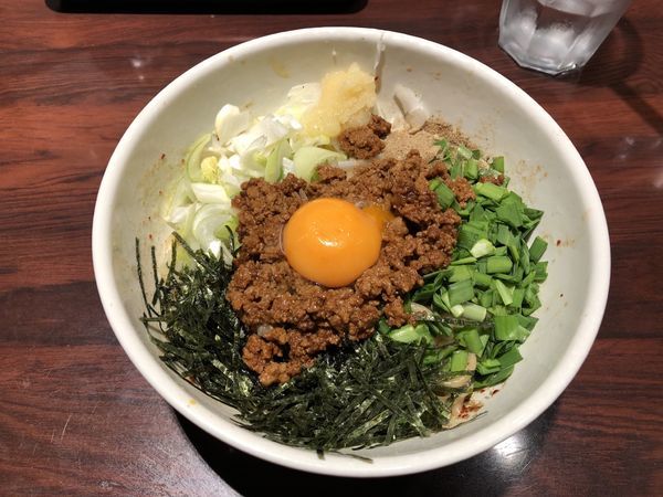「台湾まぜそば　750円」@づけ麺  秀 中野店の写真