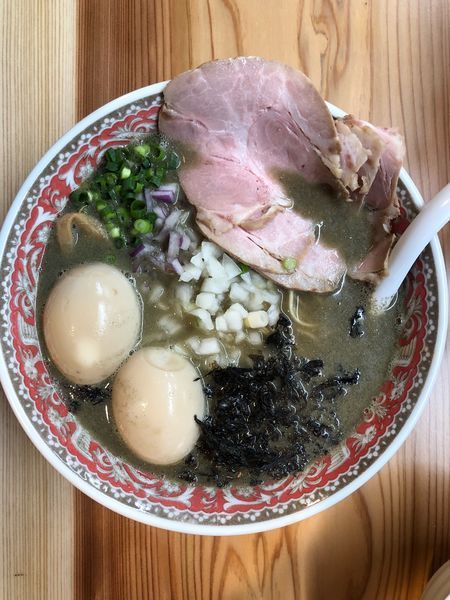「激にぼし味玉中華そば+味玉+豚丼」@純水煮干し中華そば 匠庵の写真