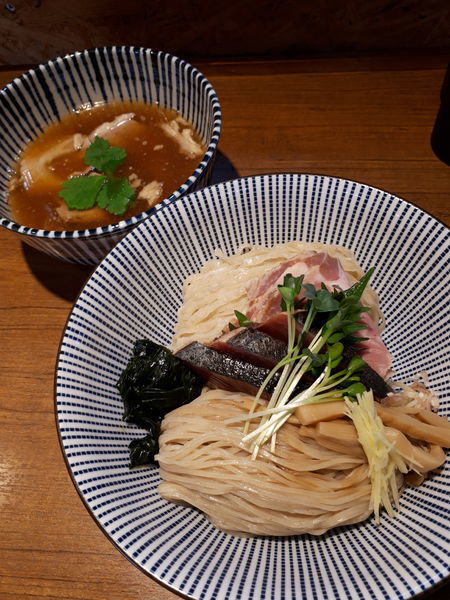 「(限定)初鰹の特製つけそば1300円」@寿製麺よしかわ 川越店の写真