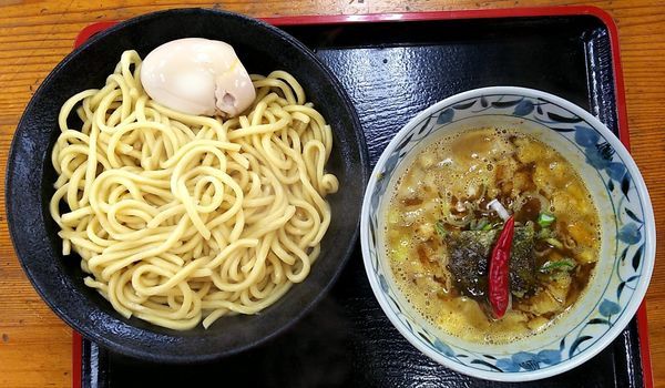 「カレつけ(中) 味玉&玉ねぎ」@つけめん・らあめん 福は内の写真