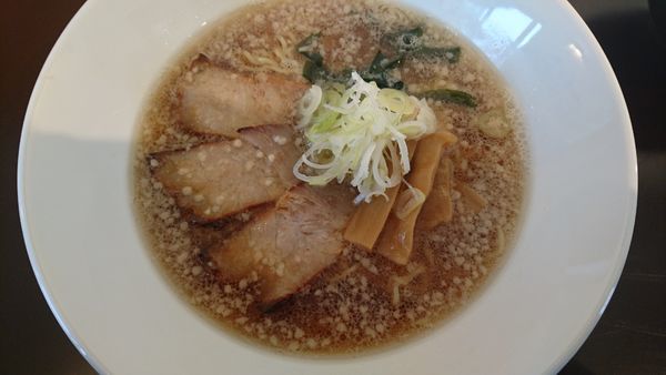 「合わせ醤油・細麺・こってり」@めんQの写真