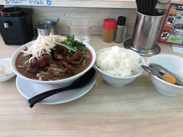 「肉汁麺レベル2＋ライス」@肉汁麺ススム 秋葉原本店の写真