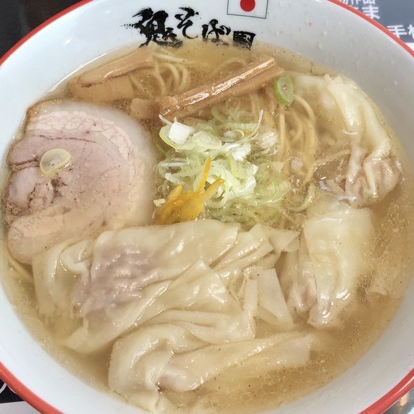 「鬼塩ワンタンラーメン」@鬼そば 藤谷の写真