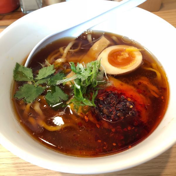 「柚子鶏辛麺」@らーめんMAIKAGURAの写真