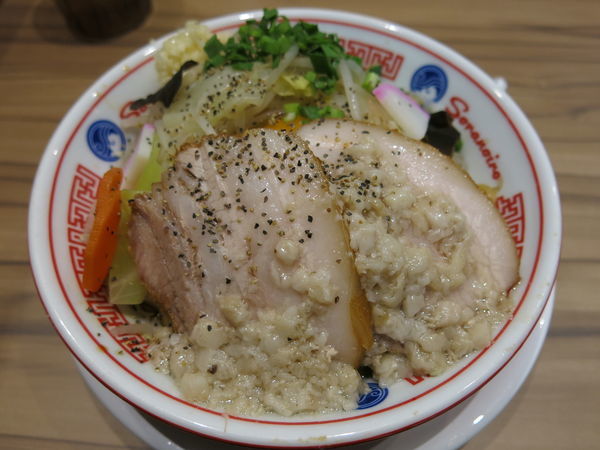 「汁なしベジ郎（A・ニンニク・アブラ）：850円」@ソラノイロ Factory & Labo 浅草橋の写真