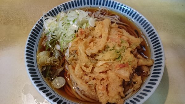 「かき揚げ天そば」@相州そば 関内本店の写真
