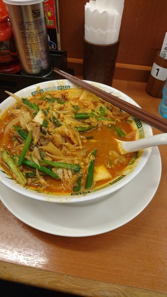 「チゲ味噌」@日高屋 石川町店の写真