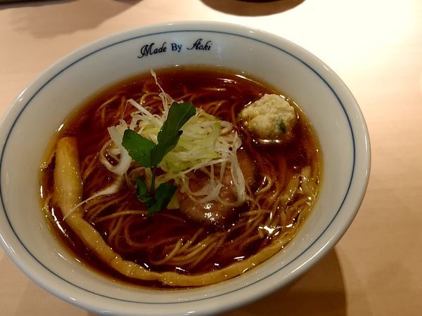 「しょうゆらーめん(並盛・160g)800円」@中華蕎麦 あお木 secondの写真