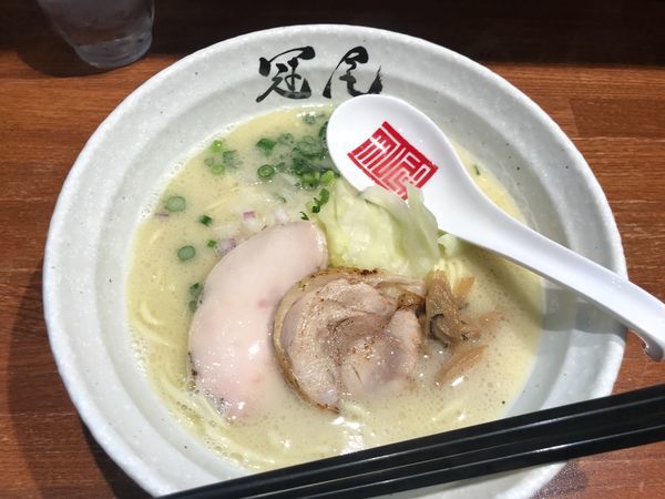 「純白湯拉麺【500円】※オープン価格」@拉麺 冠尾 武蔵小山の写真