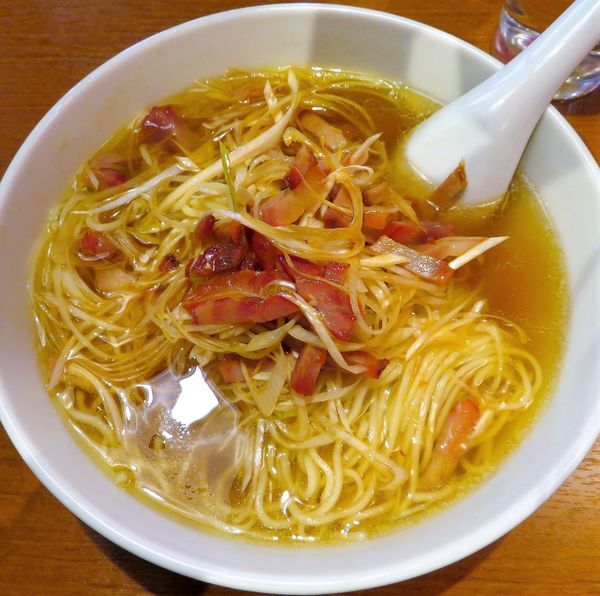 「チャーシュー入りネギつゆそば（1,000円）」@廣東厨房 鴻の写真
