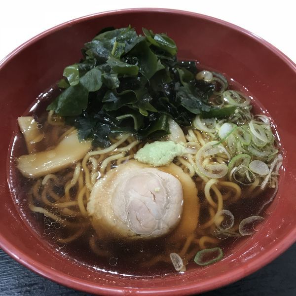 「中華そば（￥390）＋わかめ（クーポン）」@ゆで太郎 川崎砂子店の写真