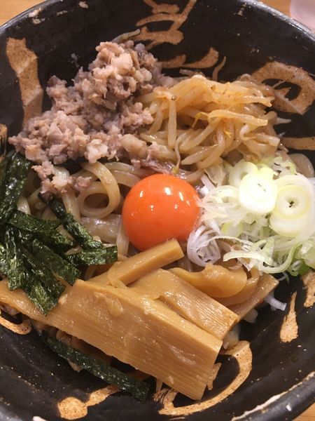 「辛まぜそば¥830」@麺屋 蝉 関大前店の写真