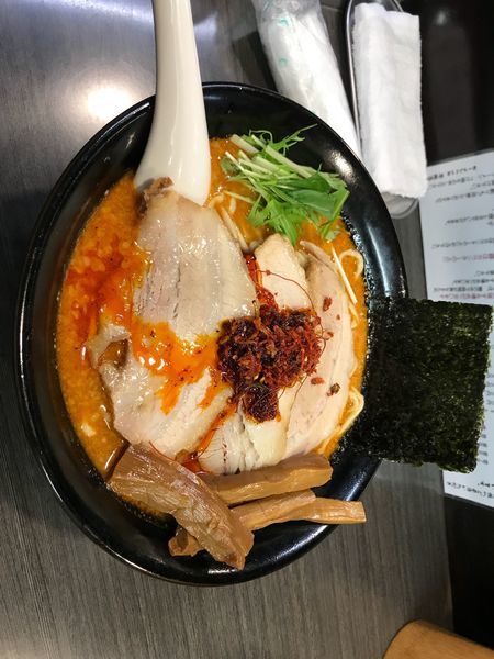「辛味噌＋激辛」@ラーメンつけ麺 奔放の写真