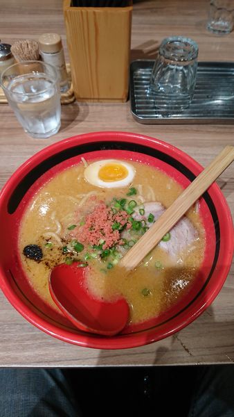 「えびみそ あじわい 太麺」@えびそば一幻 新千歳空港店の写真