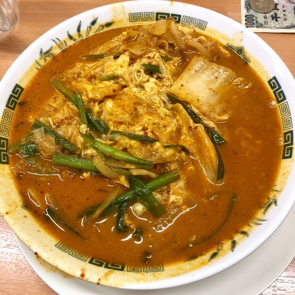 「チゲ味噌ラーメン￥590」@日高屋 川越西口店の写真