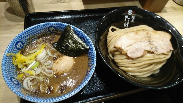 「味たまつけ麺」@麺屋 たけ井 阪急梅田店の写真