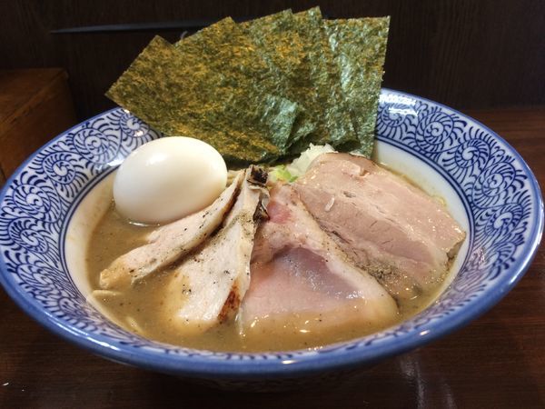 「特製濃厚煮干し中華そば  和え玉」@煮干し中華蕎麦 山崎の写真