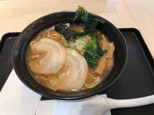 「市原醤油ラーメン850円」@九龍房 市原サービスエリア店の写真