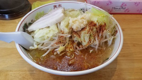 「4月限定　桜えび二郎　中　野菜増し」@らぁめん 鶏支那屋の写真