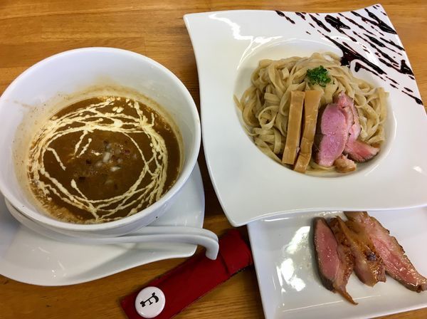 「鴨つけそば+紀州鴨チャーシュー3枚」@麺麓menrokuの写真