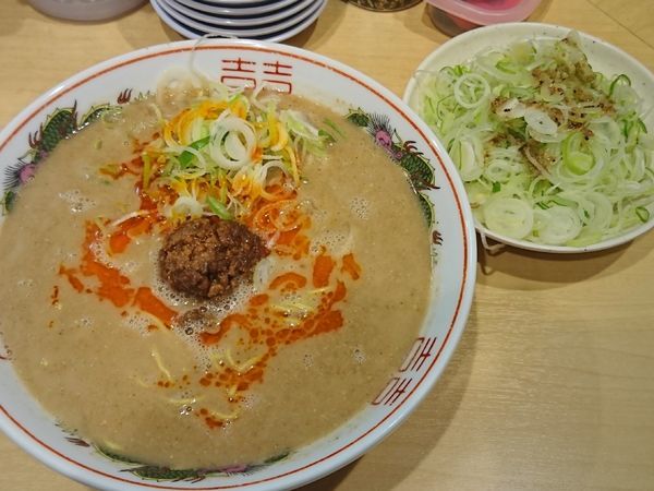 「どっかんネギらーたんめん ￥600」@博多拉担麺 まるたん 池袋店の写真