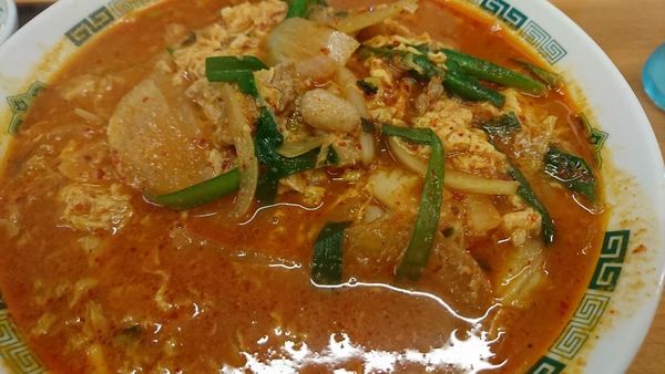 「チゲ味噌ラーメン」@日高屋 大塚南口店の写真