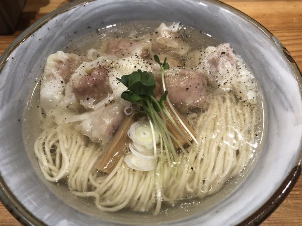 「塩ワンタン麺（950円）」@麺屋 坂本01の写真