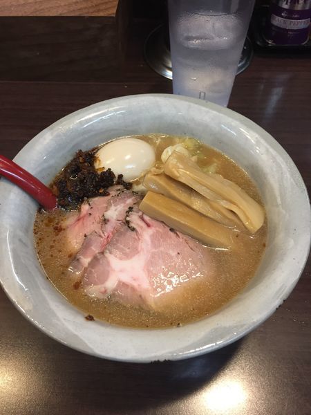 「赤味噌らーめん  + お得盛り」@麺屋 大河 高柳店の写真