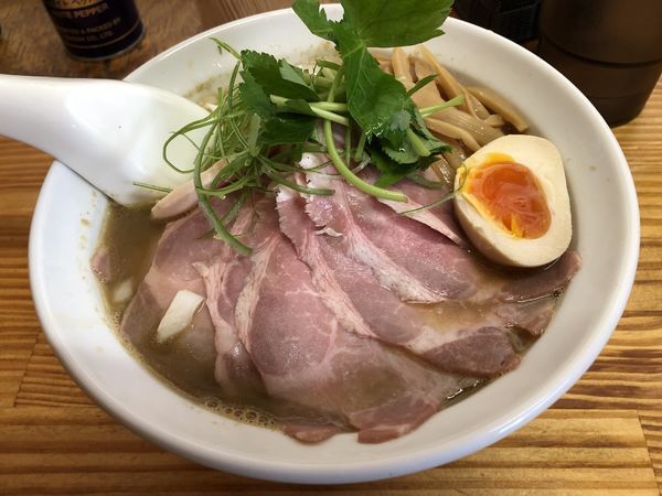 「【限定】煮干しそば濃いめ+特製」@中華そば よしかわの写真