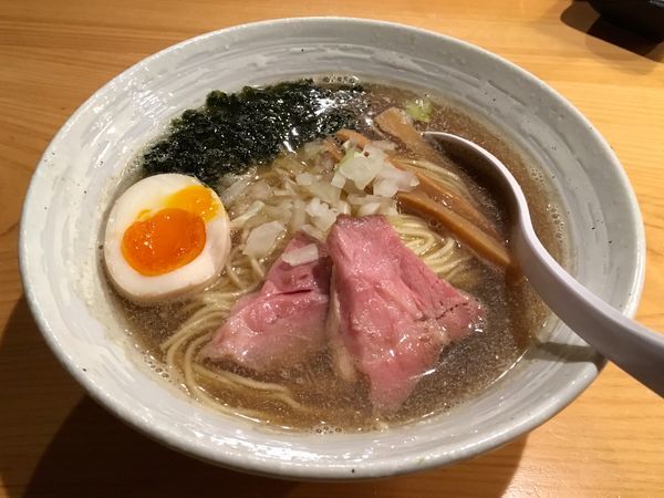 「特別純米からくち上喜元＋チャーシュー盛（ハーフ）＋煮干らぁ麺」@麺屋 さくら井の写真