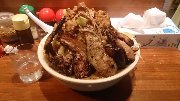 「トンテキジロー890円+味噌100円」@らーめん・つけめん 八角の写真