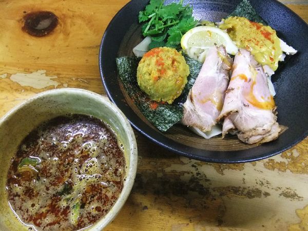 「【限定】シーフードスパイスつけ麺（1,100円）」@口樂の写真