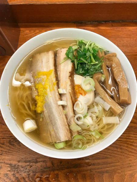 「和風柚子柳麺 730円 +  大盛160円」@麺屋ひょっとこの写真