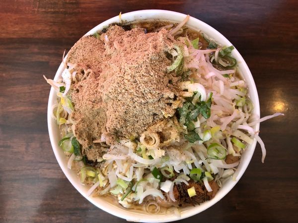 「ラーメン(ヤサイアブラネギ魚粉)」@龍麺 ふえ郎の写真